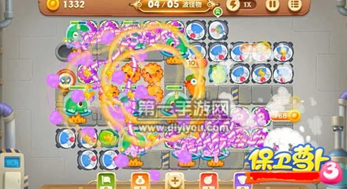保卫萝卜3工厂新挑战！第35关图文攻略揭秘：巧妙运用魔法球制胜策略